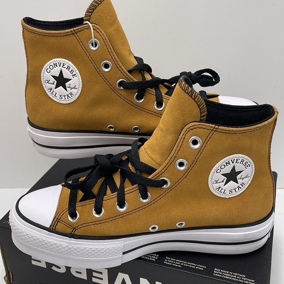 Converse WMNS CTAS LIFT HI
DARK SOBA/WHITE/BLACK A13410C Platforms Sneakers - Picture 10 of 16